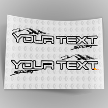 Coppia decalcomanie per adesivi per cofano in vinile Jeep Wrangler Unlimited Off Road
 4