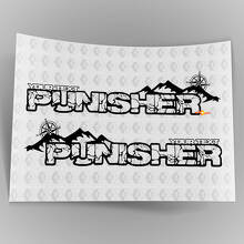 Kit di adesivi in vinile laterali per cofano in stile Punisher personalizzato per Jeep Wrangler_4