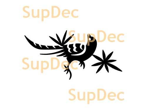 Adesivo da parete del bagno della finestra dell'arte del vinile dell'uccello rimovibile #8
