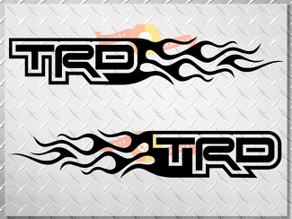 Toyota TRD Flame Style Logo Adesivi per decalcomanie per auto destra e sinistra