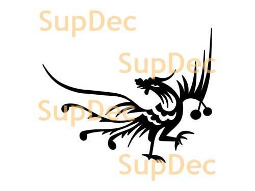 Adesivo da parete del bagno della finestra dell'arte del vinile dell'uccello rimovibile #9
