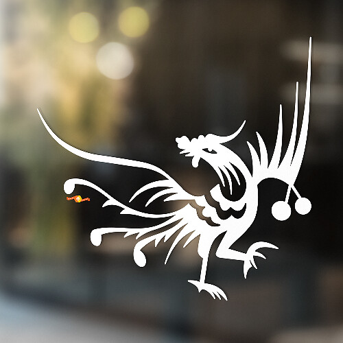 Adesivo Universale in Vinile con Gallo
