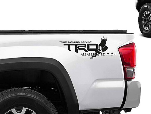Toyota Racing Development TRD Assassin's Creed edizione 4X4 adesivi per decalcomanie grafiche sul lato del letto