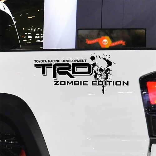 Decalcomanie grafiche per fiancate Toyota TRD Zombie Edition 4X4