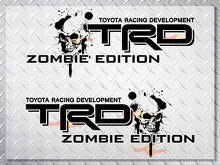 Decalcomanie grafiche per fiancate Toyota TRD Zombie Edition 4X4_2