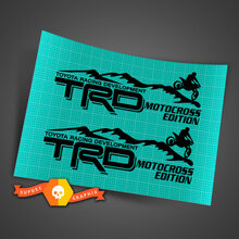 Toyota Racing Development TRD Motocross Edition 4X4 adesivi per decalcomanie grafiche sul lato del letto 2