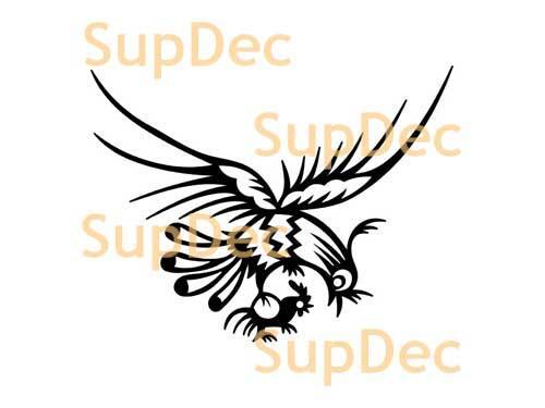 Adesivo da parete del bagno della finestra dell'arte del vinile dell'uccello rimovibile #11
