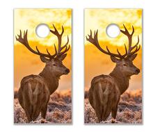 Set di 2 adesivi in vinile per cornhole board con motivo cervo_2