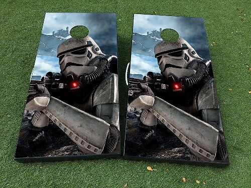 Set di Adesivi in Vinile per Cornhole a Tema Soldato Imperiale