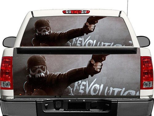 Adesivo in Vinile per Finestrino Posteriore o Portellone Posteriore Homefront Revolution per Pick-up e SUV
