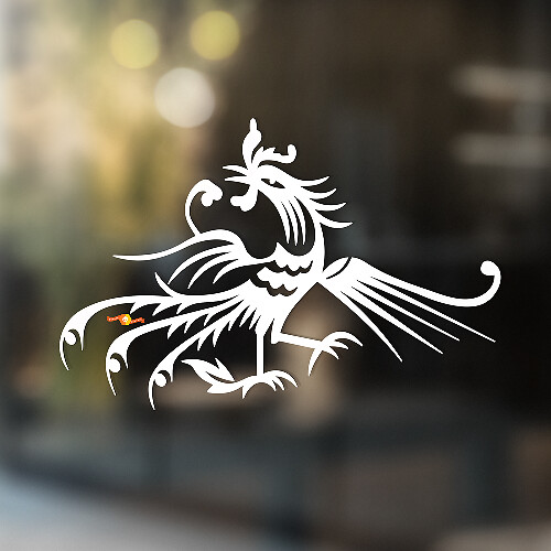 Adesivo universale in vinile Angry Rooster