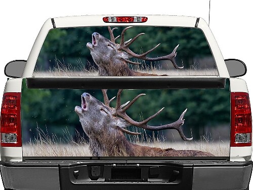 Deer Nature Lunotto posteriore O portellone posteriore Decal Sticker Pick-up Truck SUV Car