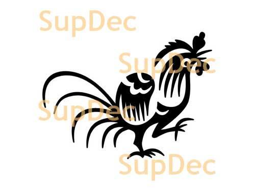 Adesivo per bagno con finestra in vinile con uccello, rimovibile, n. 15
