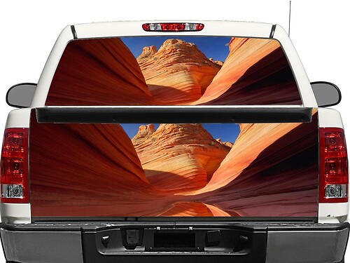 Adesivo in Vinile per Finestrino Posteriore o Portellone del Grand Canyon per Pick-up e SUV