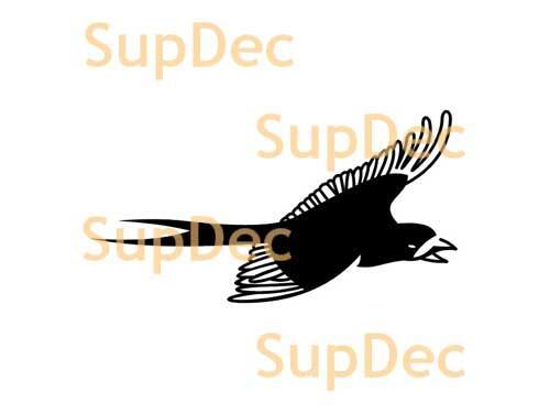 Adesivo per bagno con finestra in vinile con uccelli, adesivo rimovibile #17
