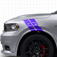 Kit di Adesivi in Vinile a Strisce a Nido d'Ape Personalizzate per Parafango Laterale per Dodge Durango_2