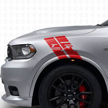 Kit di Adesivi in Vinile a Strisce a Nido d'Ape Personalizzate per Parafango Laterale per Dodge Durango_4