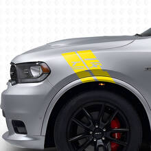 Kit di Adesivi in Vinile a Strisce a Nido d'Ape Personalizzate per Parafango Laterale per Dodge Durango_6