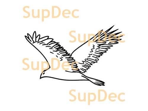 Adesivo murale per finestra da bagno con arte in vinile per uccelli rimovibile #19
