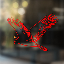 Adesivo Universale in Vinile Uccello Predatore Volante_3