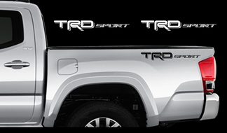 Decalcomanie TRD SPORT Toyota Tundra Tacoma Truck Bed Vinyl Stickers X2 2012-2017
