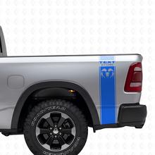 Kit Adesivi in Vinile a Strisce Laterali Stile 5.7L Hemi Posteriore per Dodge Ram 1500-3500_2