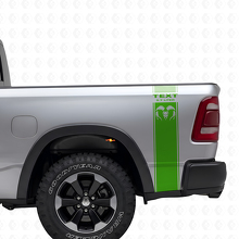 Kit Adesivi in Vinile a Strisce Laterali Stile 5.7L Hemi Posteriore per Dodge Ram 1500-3500_3