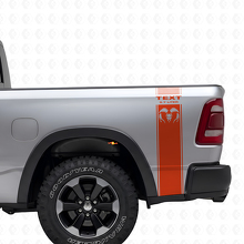 Kit Adesivi in Vinile a Strisce Laterali Stile 5.7L Hemi Posteriore per Dodge Ram 1500-3500_4