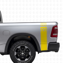 Kit Adesivi in Vinile a Strisce Laterali Stile 5.7L Hemi Posteriore per Dodge Ram 1500-3500_5