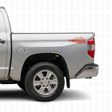 Set di Adesivi in Vinile Laterali Posteriori TRD Off-Road Mountain per Toyota Tacoma Tundra_4