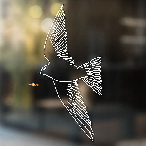 Adesivo Universale in Vinile Swift in Volo