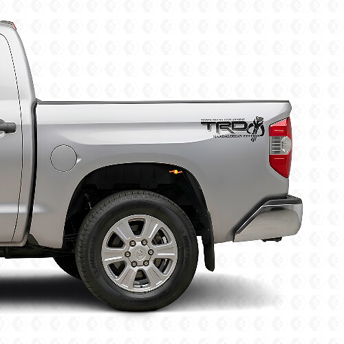 Set Adesivi Laterali in Vinile Edizione Mandaloriana Stile TRD per Toyota Tacoma Tundra