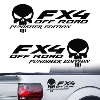 Ford F-150 FX4 Off-Road Truck f150 The Punisher coppia decalcomanie Vinyl Decal f 150 7