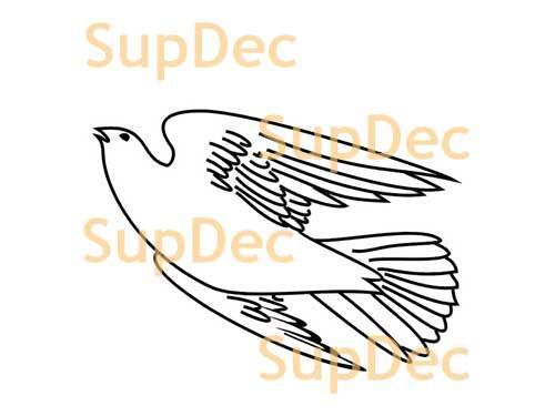 Adesivo per bagno con finestra in vinile con uccelli, adesivo rimovibile #25
