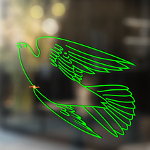 Adesivo Universale in Vinile Flying Dove_2