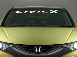 Honda Civic Logo Parabrezza Vinyl Decal Sticker Emblem Grafica del veicolo