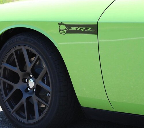 Nuovo! SCAT PACK Challenger Fender Badge adesivi decalcomanie 2015 2016 2017 2018 Dodge Scatpack
