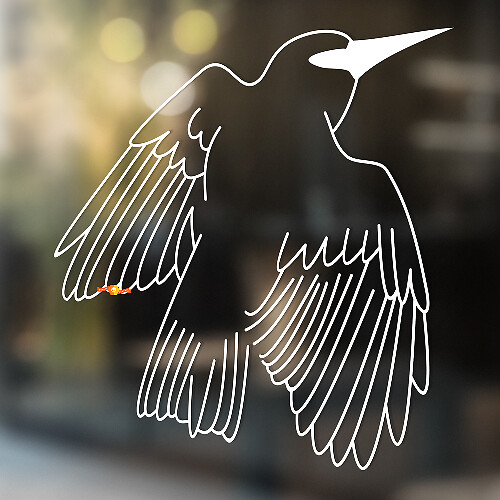 Adesivo in Vinile Universale American Crow