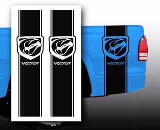 Adesivi per decalcomanie Dodge Viper SRT-10 Pickup Truck Bed Stripes / Scegli colore