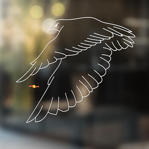 Adesivo in Vinile Universale Falcon Bird