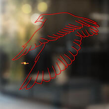 Adesivo in Vinile Universale Falcon Bird_2