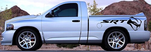 SRT Adesivo Decalcomania Grafica Vinile Veicolo LETTO Dodge Ram SRT-10 VIPER MOPAR STRYKER STRIKER
