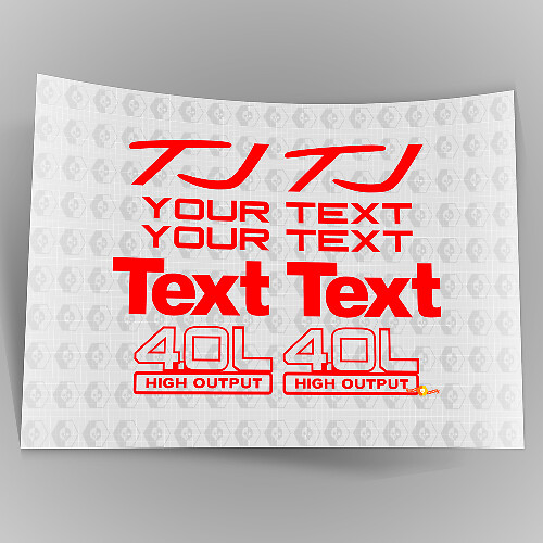 Jeep Wrangler Sport 4.0 kit decalcomanie adesive ad alto rendimento YJ TJ