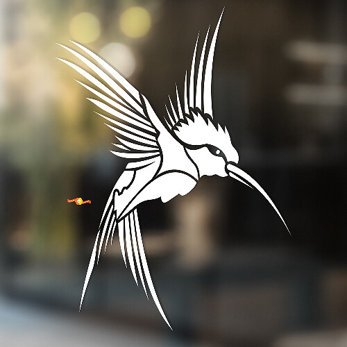 Adesivo Universale in Vinile Flying Hummingbird
