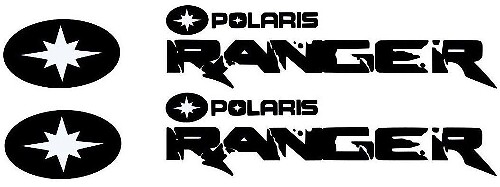 Set di Adesivi in Vinile con Logo Polaris Ranger per Polaris Ranger RZR 800-1000 XP