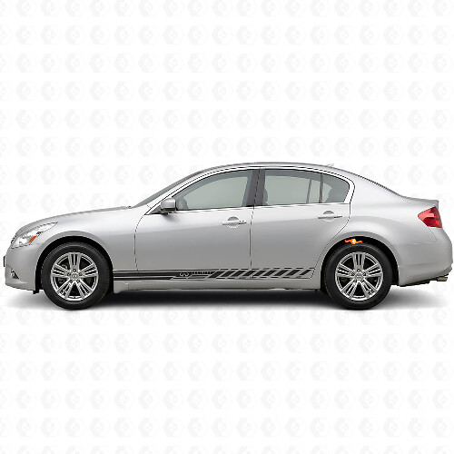 Kit di Adesivi in Vinile con Strisce Laterali da Gara per Infiniti G35 G37