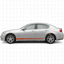Kit di Adesivi in Vinile con Strisce Laterali da Gara per Infiniti G35 G37_4