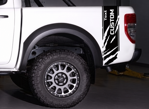 Adesivo in vinile personalizzato Strisce Artiglio per fiancata per Ford Ranger
