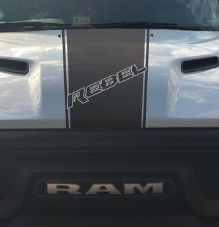 Dodge Ram Rebel Hemi 5.7 L decalcomania in vinile adesivo cappuccio striscia da corsa, stile fabbrica 2023