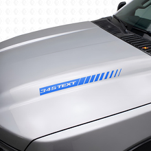 Adesivi in vinile personalizzati a strisce per cofano stile 345 Hemi per Dodge Ram e Charger_2